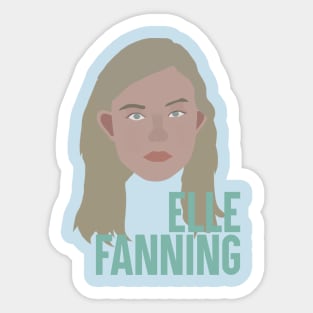 Elle Fanning Head Sticker